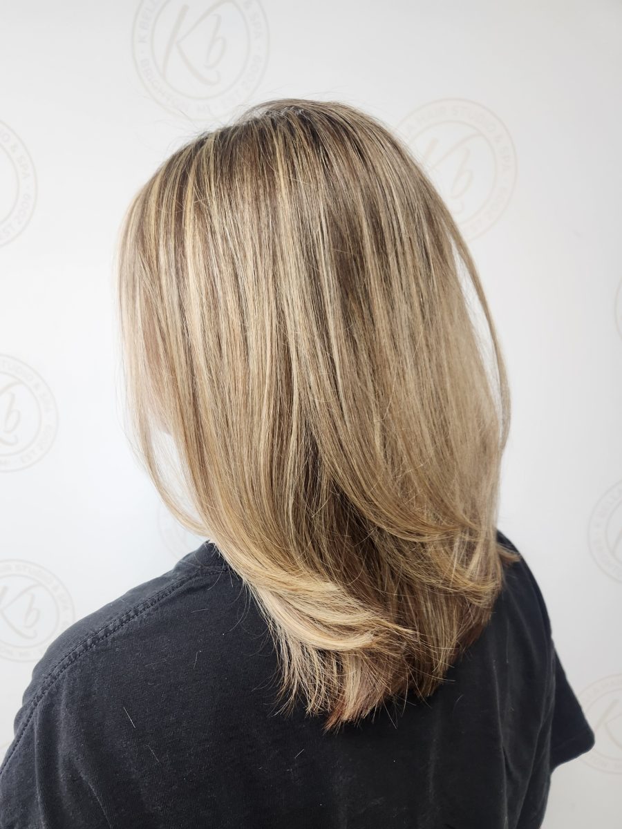 Precision Haircut by Siobhan Rozinski at K Bella Hair Studio in Brighton, MI - after transformation