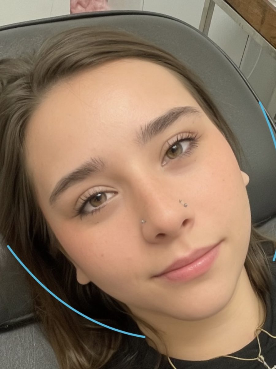 Powdered Brows - Before & After before treatment by Nada Toma at K Bella Hair Studio in Brighton, MI