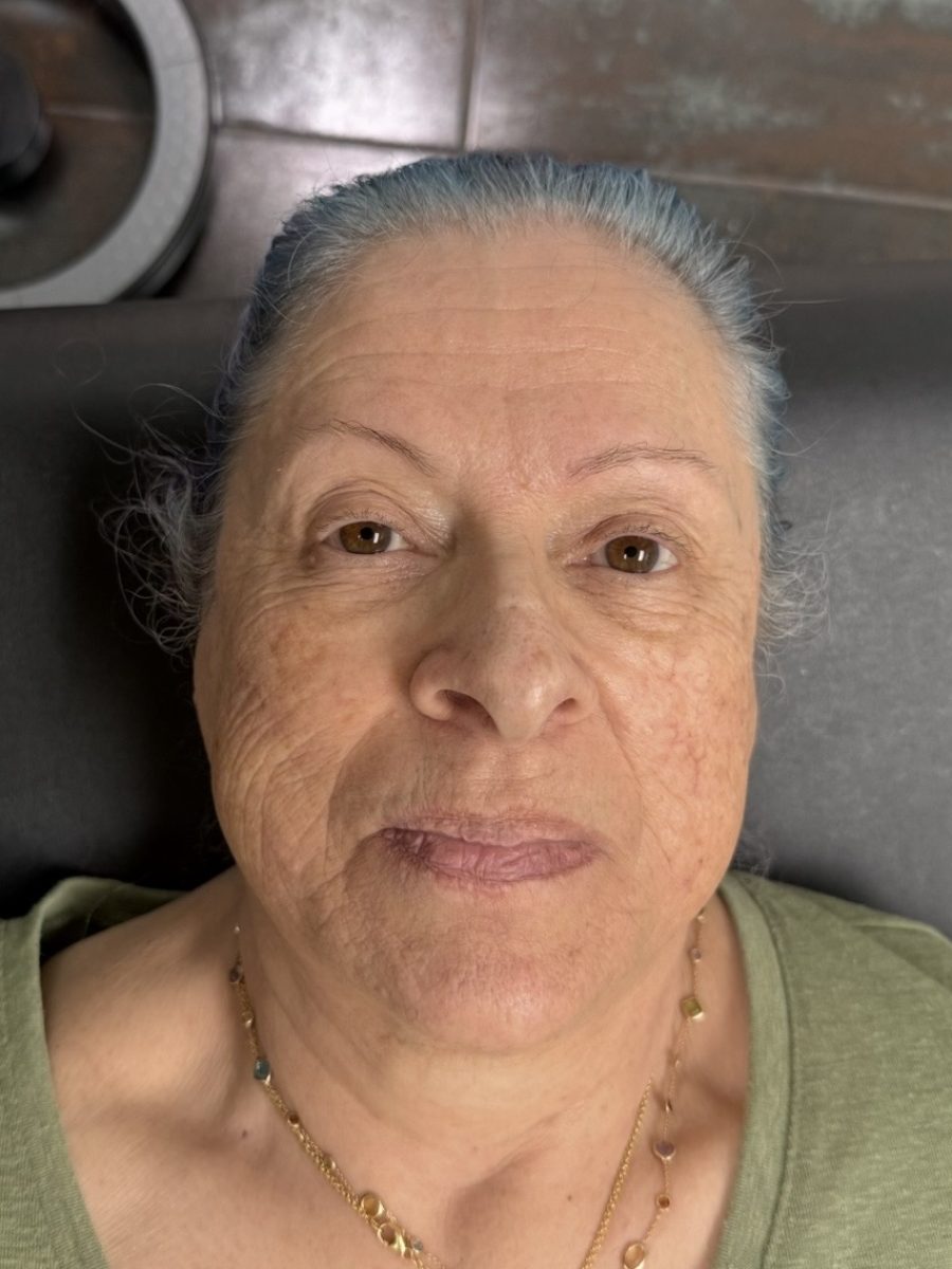 Microblading before treatment by Nada Toma at K Bella Hair Studio & Spa in Brighton, MI