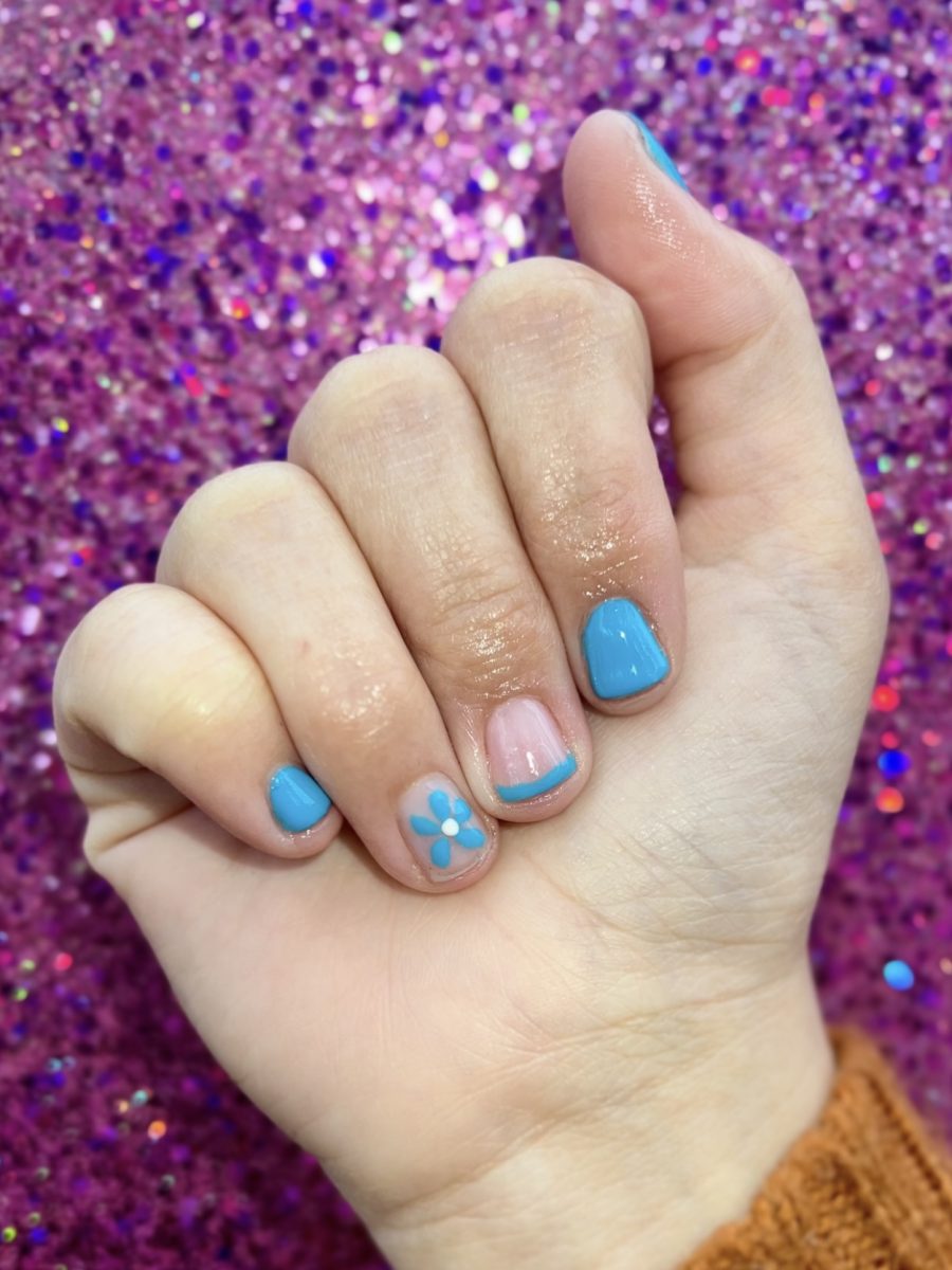 Professional gel nail application by Tara Dye at K Bella Hair Studio & Spa in Brighton, MI