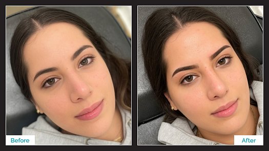 Powdered Brows - Before & After - By Nada Toma | K Bella - Brighton, MI