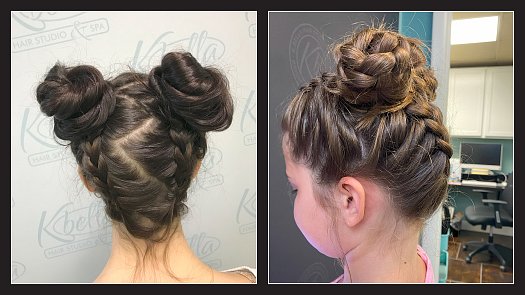 Braided Space Buns - By Allie Bowsher | K Bella - Brighton, MI