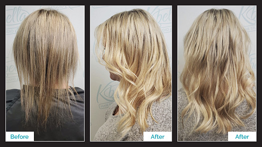 Classic Fusion Extensions & Heavy Blonde Hilite - By Kristan Sayers | K Bella - Brighton, MI