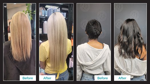 Hair Extensions - Before & After - By Kristan Sayers | K Bella - Brighton, MI