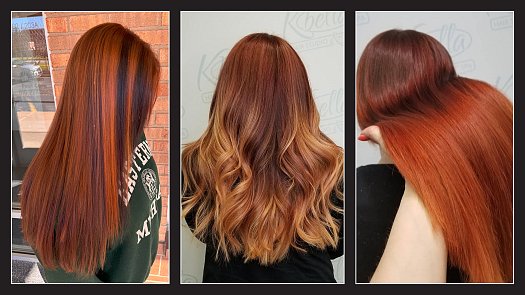 Bright Copper Color w/ Dark Random Hilight - By Kristan Sayers | K Bella - Brighton, MI