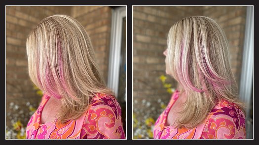 Pink & Blonde Color w/ a Heavy Layered Long Haircut - By Kristan Sayers | K Bella - Brighton, MI