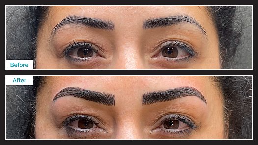 Eyebrow Microblading Before & After - By Nada Toma | K Bella - Brighton, MI