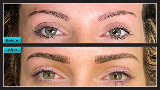Eyebrow Microblading Before & After